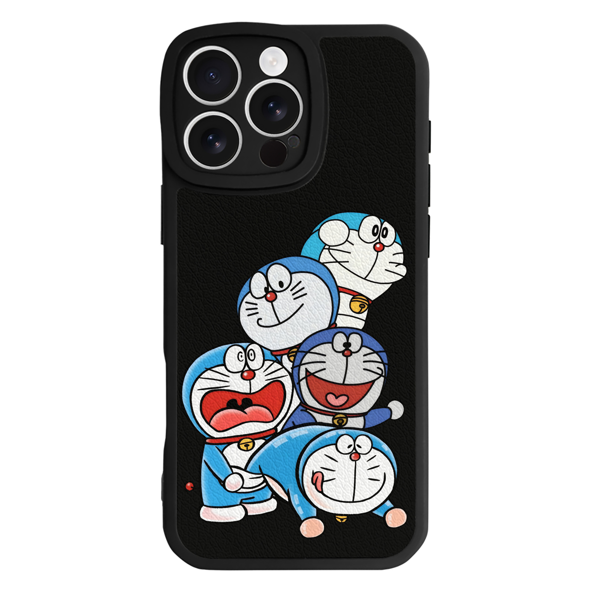 （画像用） ドラえもん Doraemon 【iPhone 16シリーズ対応】シリコンスマホケース（レザー調） 材質：シリコン